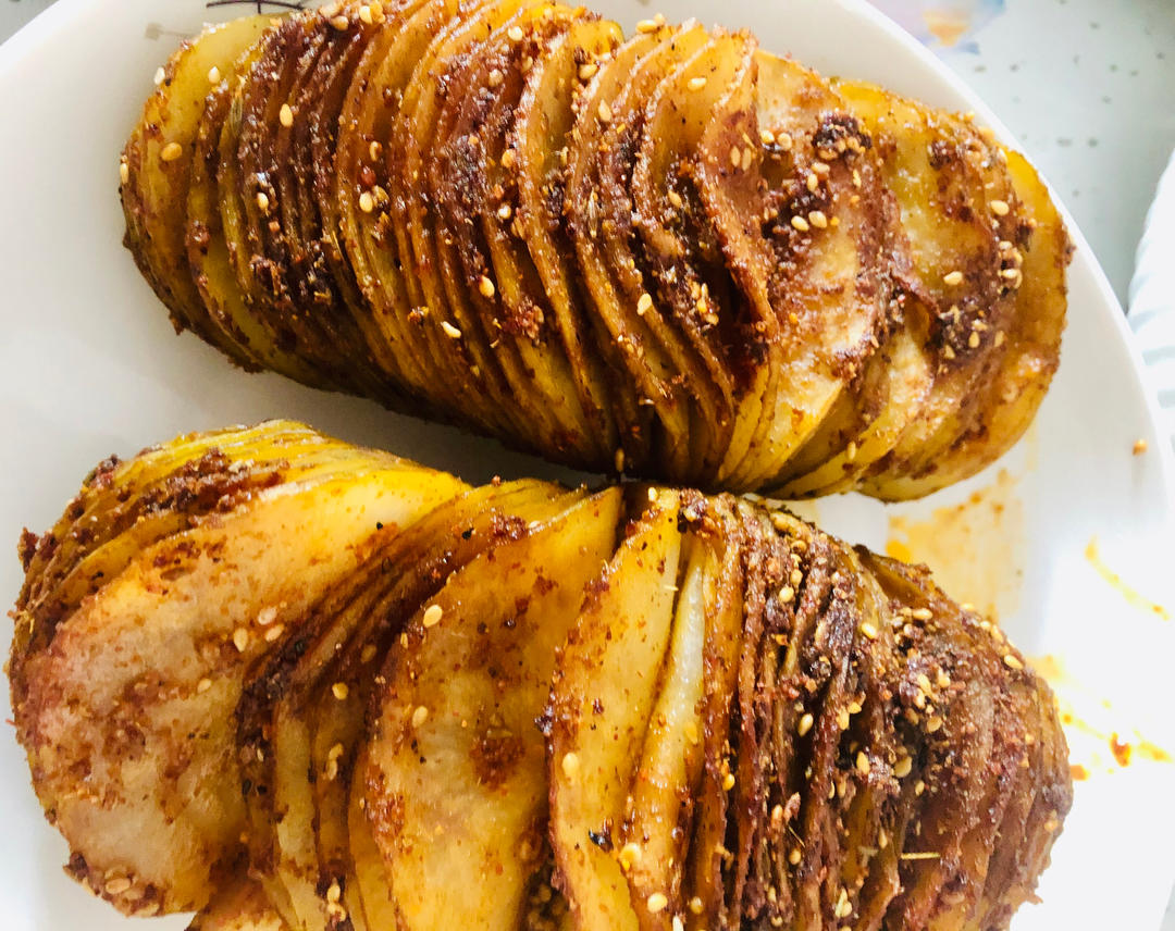 孜然烤风琴土豆