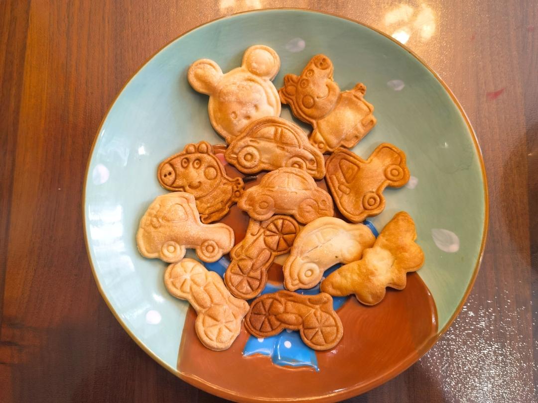 可爱动物黄油饼干(无糖粉)第一次烤饼干