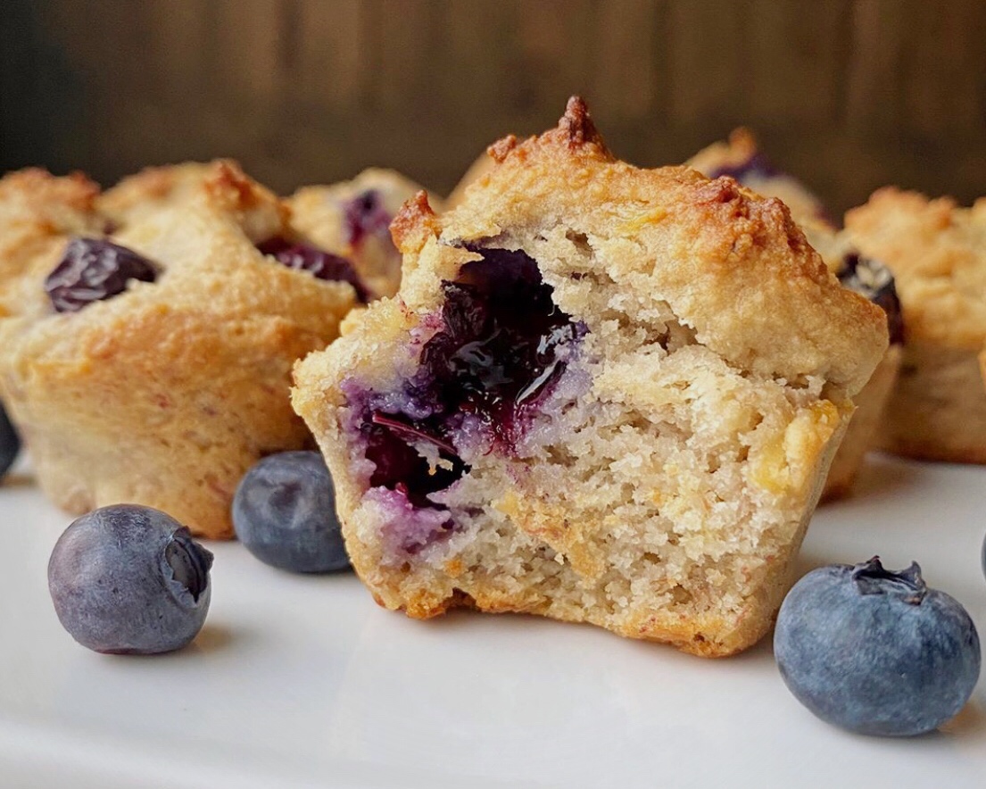 香蕉蓝莓蛋糕muffin（可做磅蛋糕）
