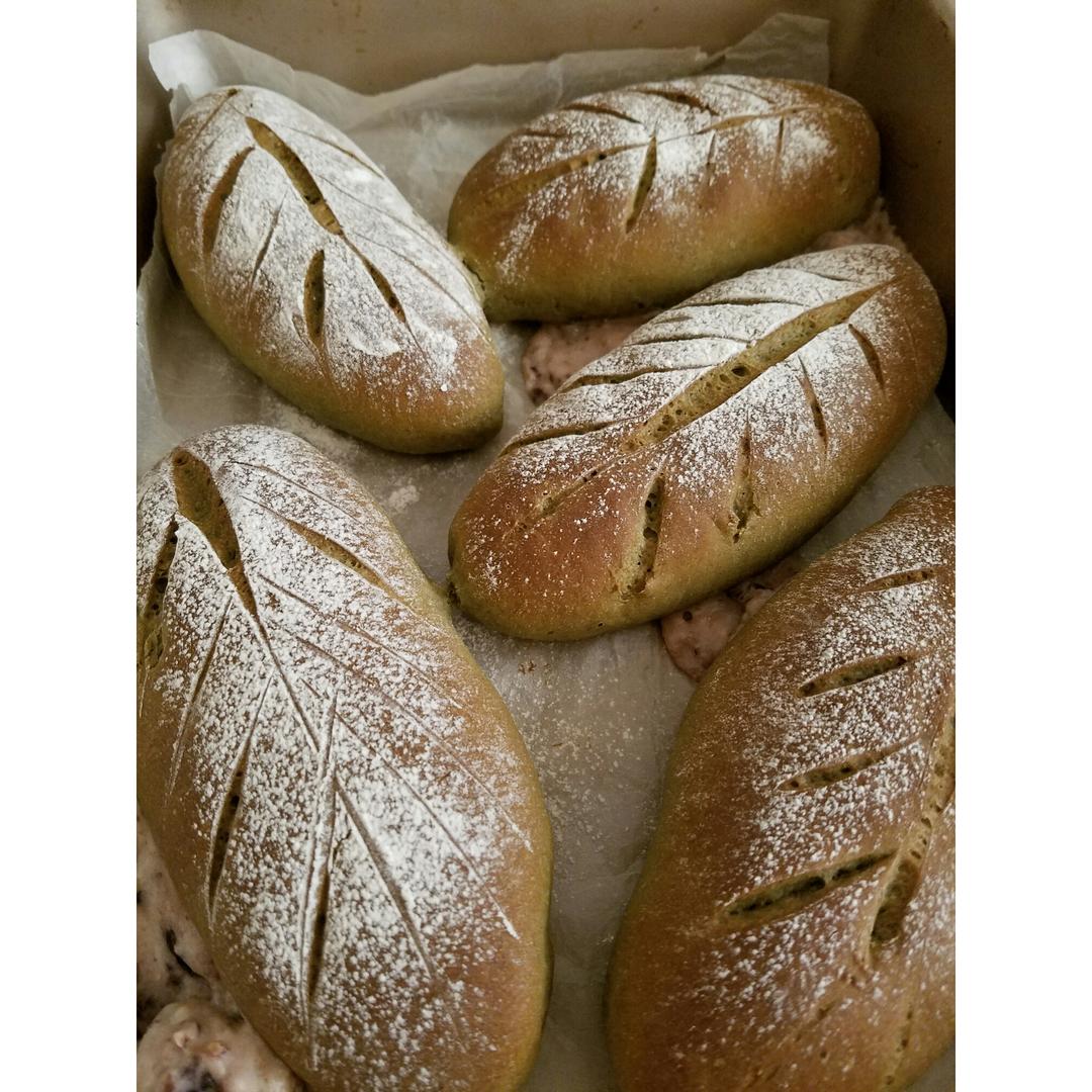 抹茶蜜彩豆奶酪包