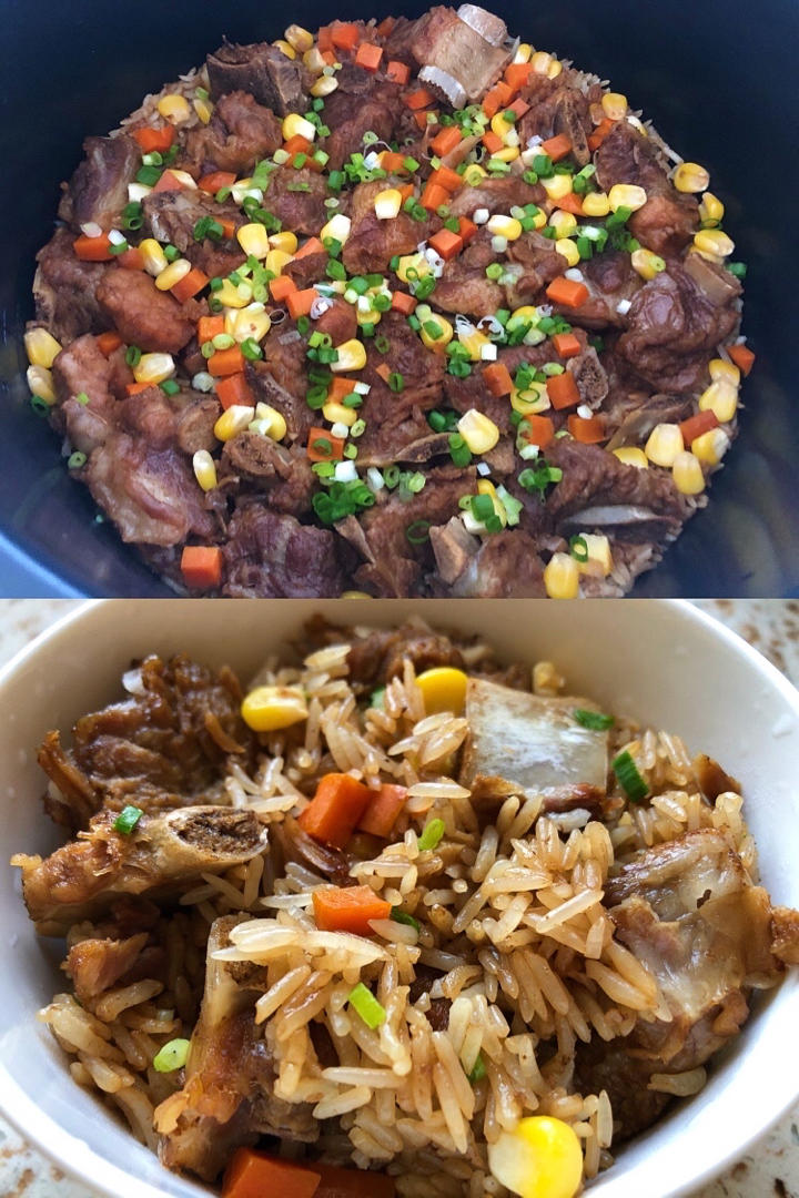 【排骨焖饭】
