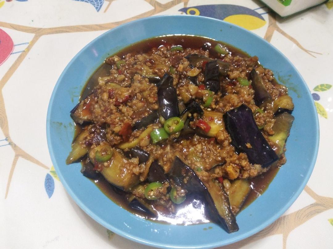 红烧肉沫茄子