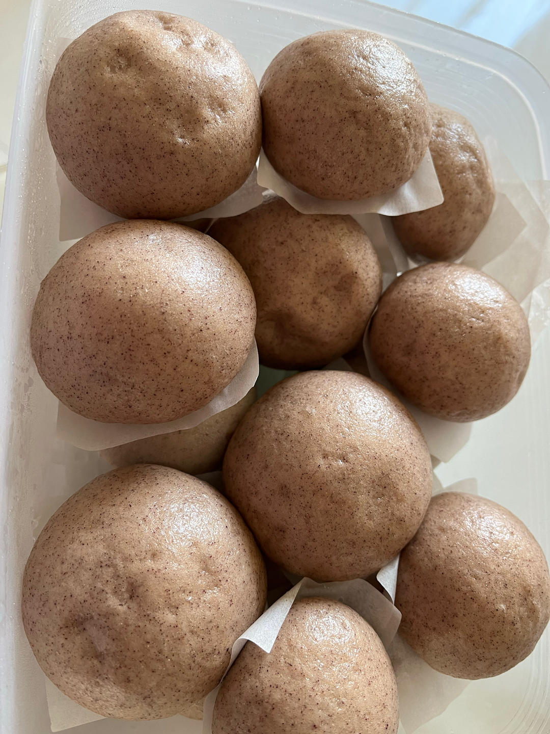 无油无糖松软的全麦馒头