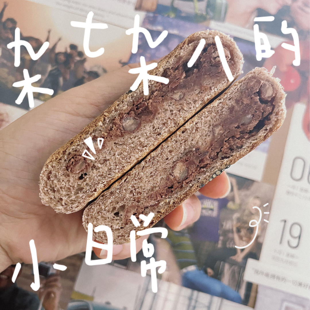 100%全麦日式红豆包