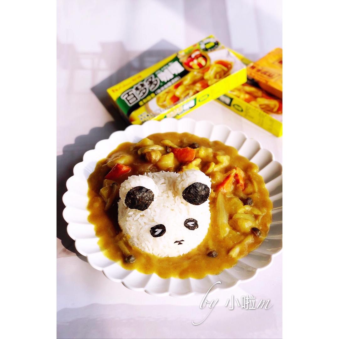 菌菇鸡腿咖喱饭