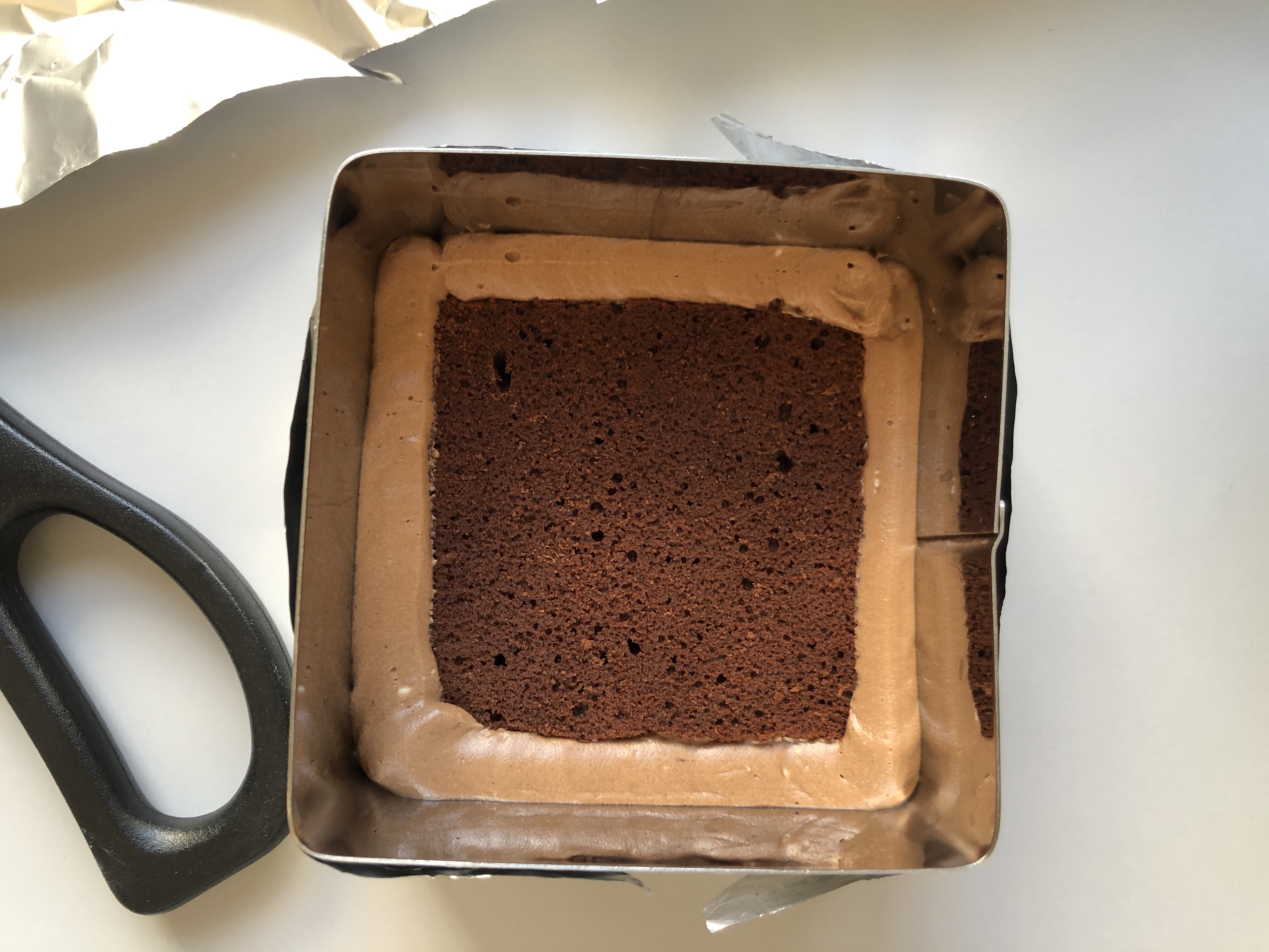 特特特浓巧克力奶油奶酪蛋糕的做法 步骤12