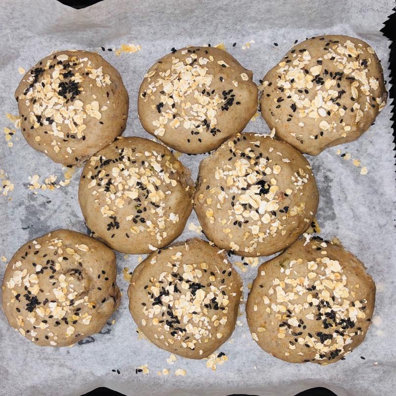 【健康·减脂】谷物杂粮小餐包(无糖无油无蛋无奶)