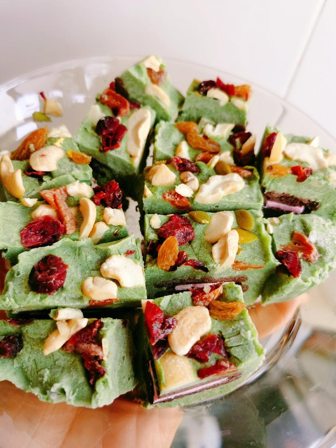 tianhui1983做的自制抹茶厚切炒酸奶块大料足超好吃