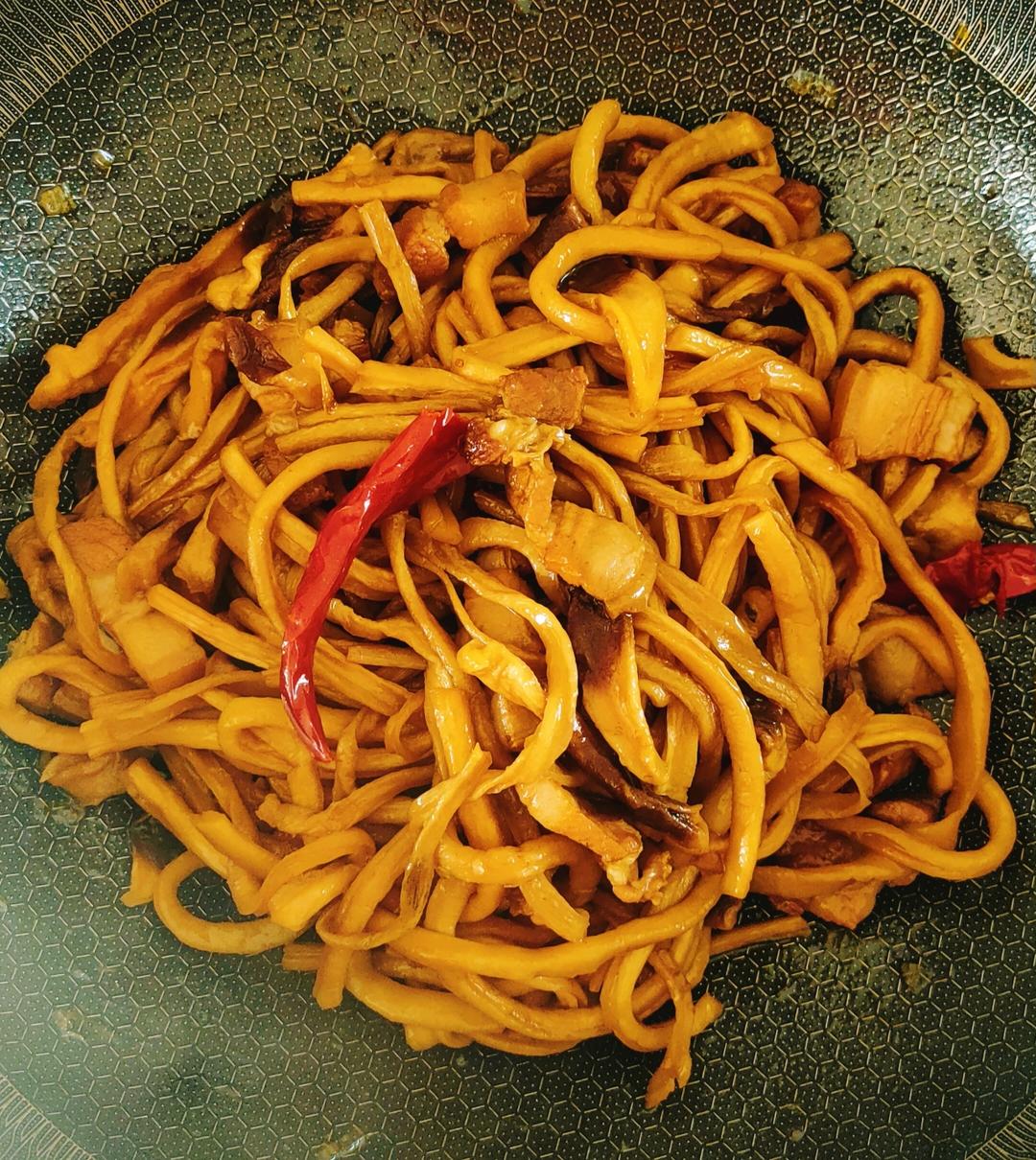 葫芦干烧肉