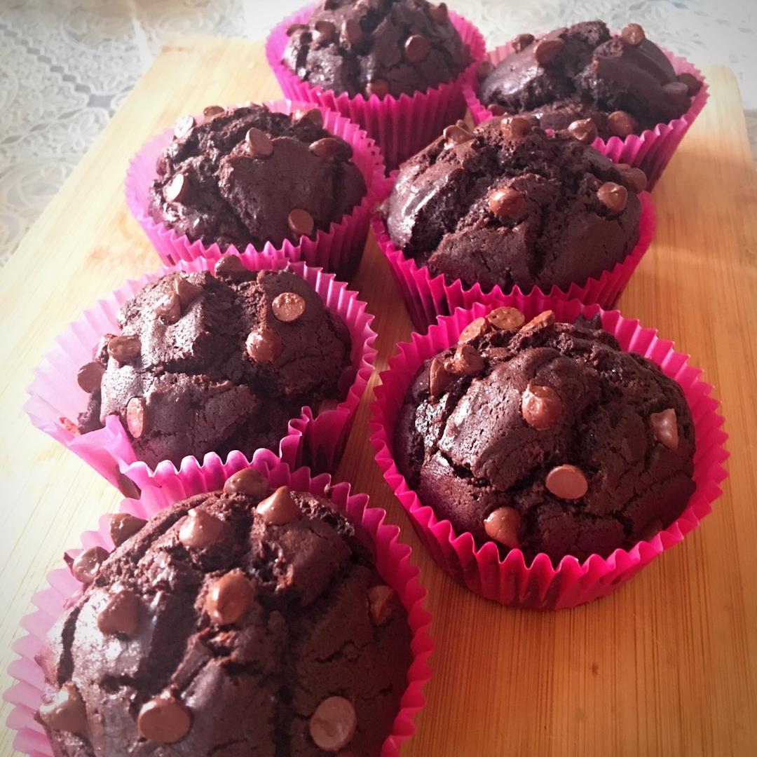 超简单的星巴克巧克力麦芬~~更新啦~无需打发