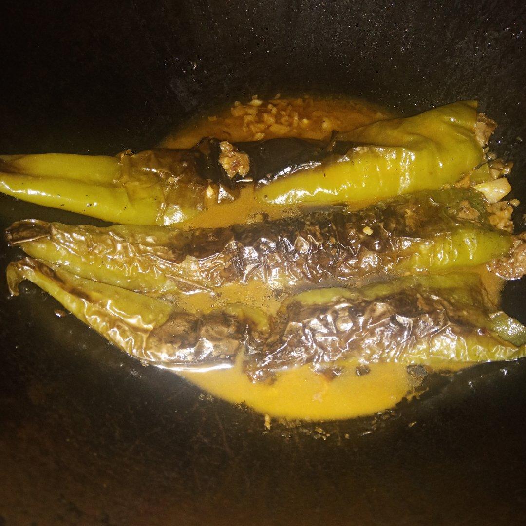 虎皮尖椒酿肉