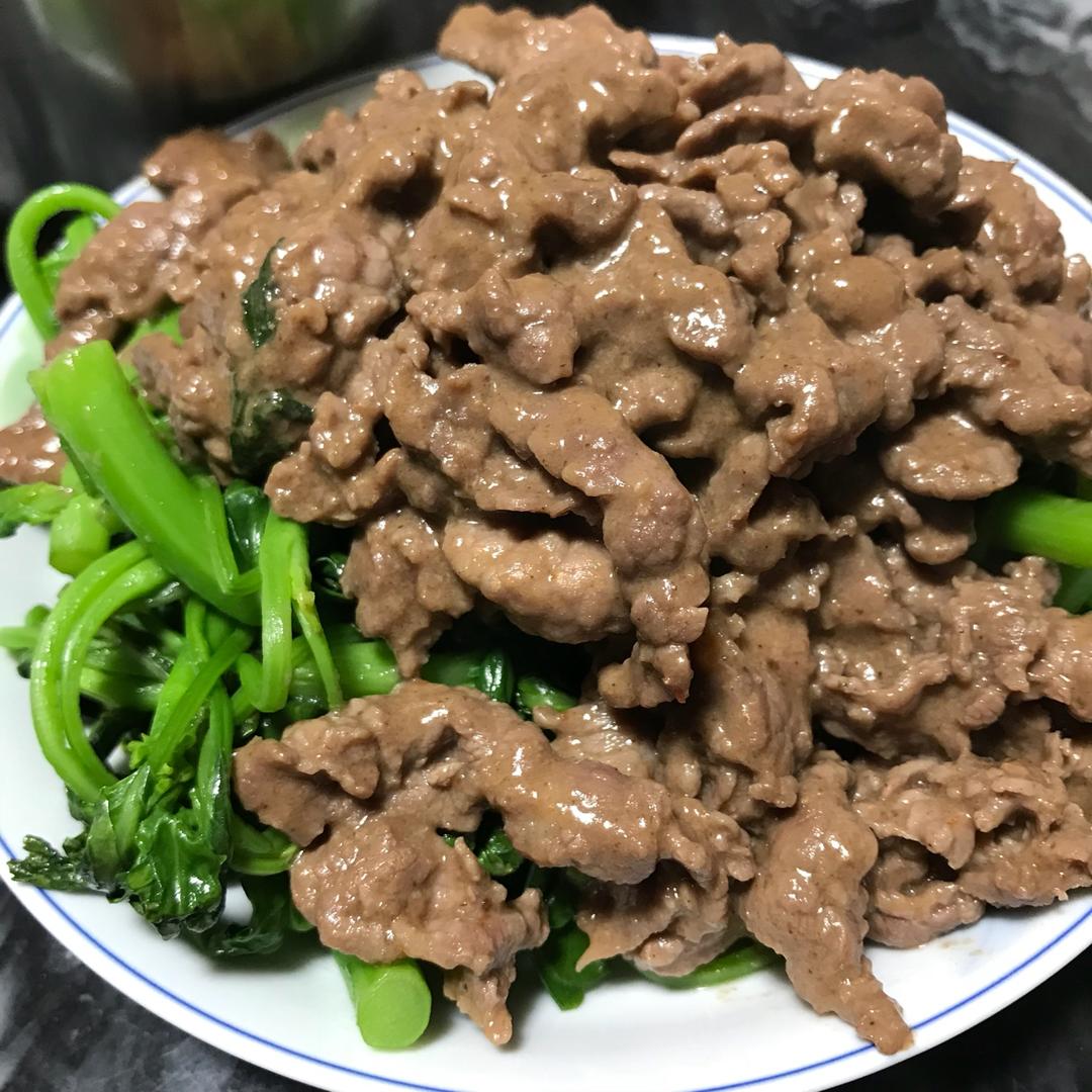 潮汕菜--芥蓝炒牛肉