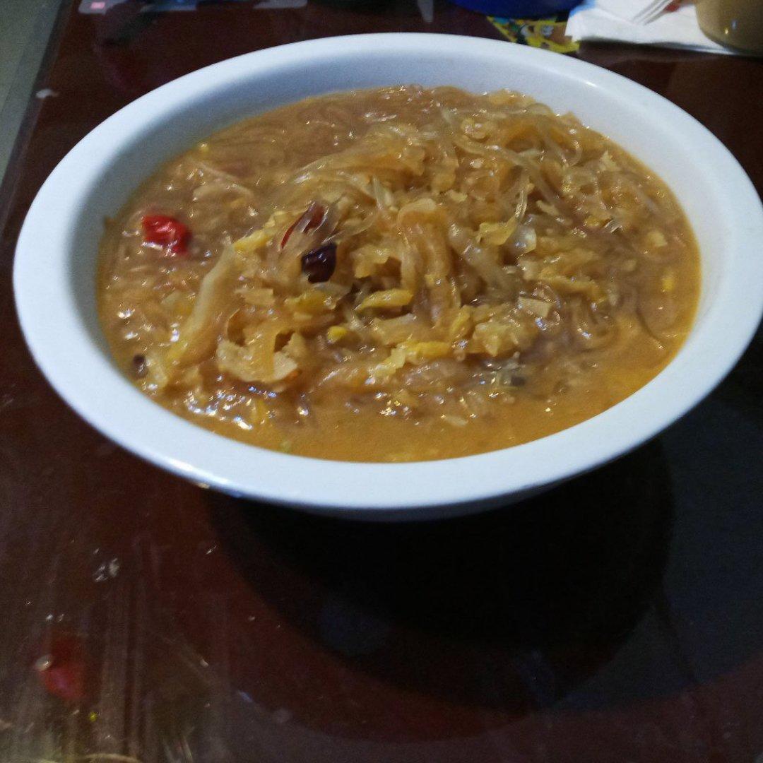 东北酸菜炖粉条