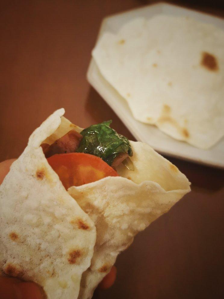 低卡减脂软软软，软到无边的全麦薄饼（空心饼）