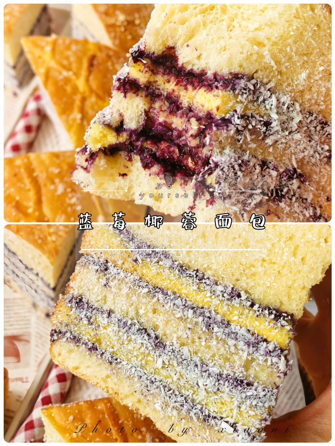 拯救超火🔥蓝莓包计划—蓝莓椰蓉包！（有成本）的做法