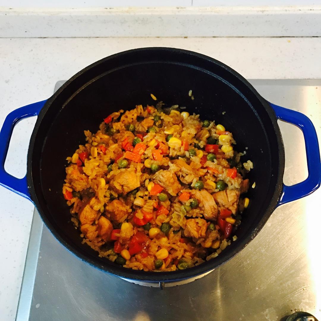 【健康三餐】香喷喷孜然鸡肉闷饭