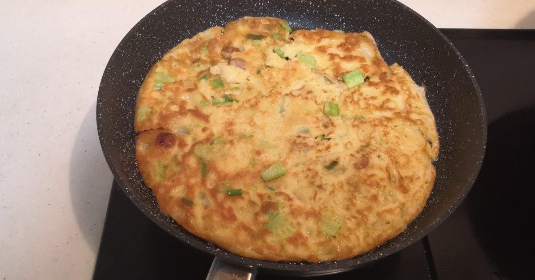 鸡蛋黄瓜火腿饼(适合早餐的快手饼)