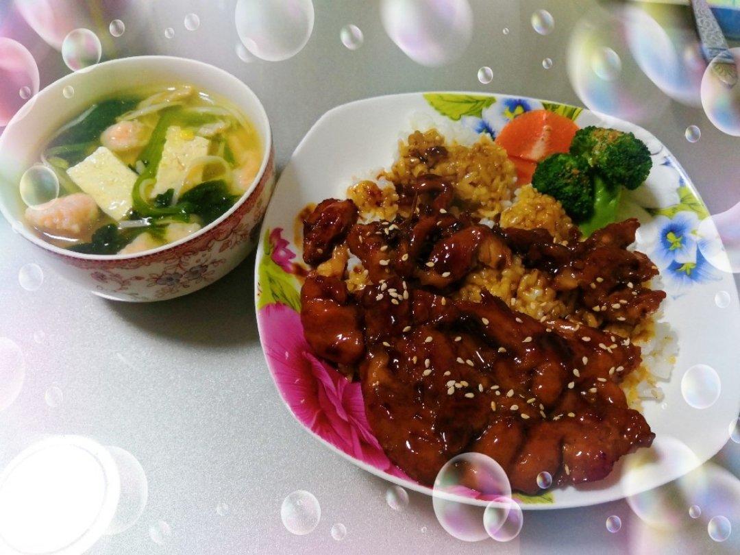 日式照烧鸡排饭