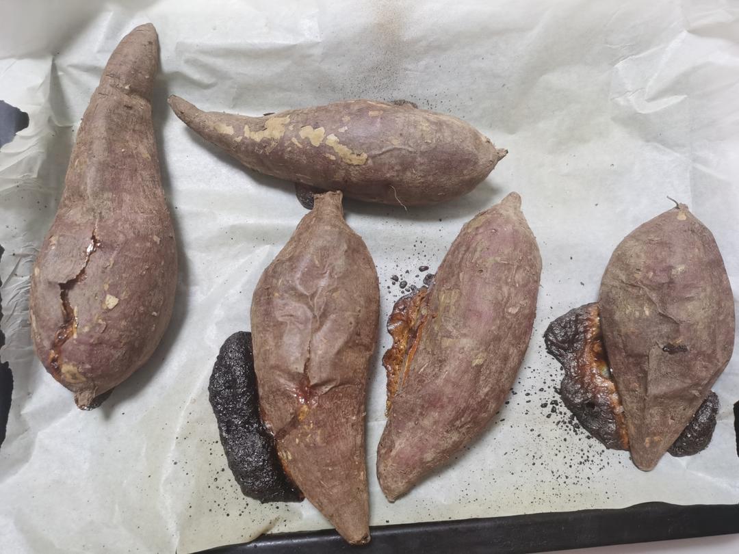 【糯唧唧的烤红薯】糖油四溢皮肉分离外糯里嫩吸溜着吃！