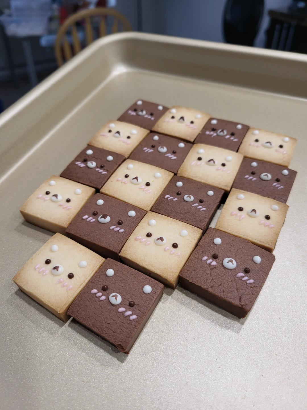 零失败‼️搅一搅就能做好的轻松熊炼乳小方