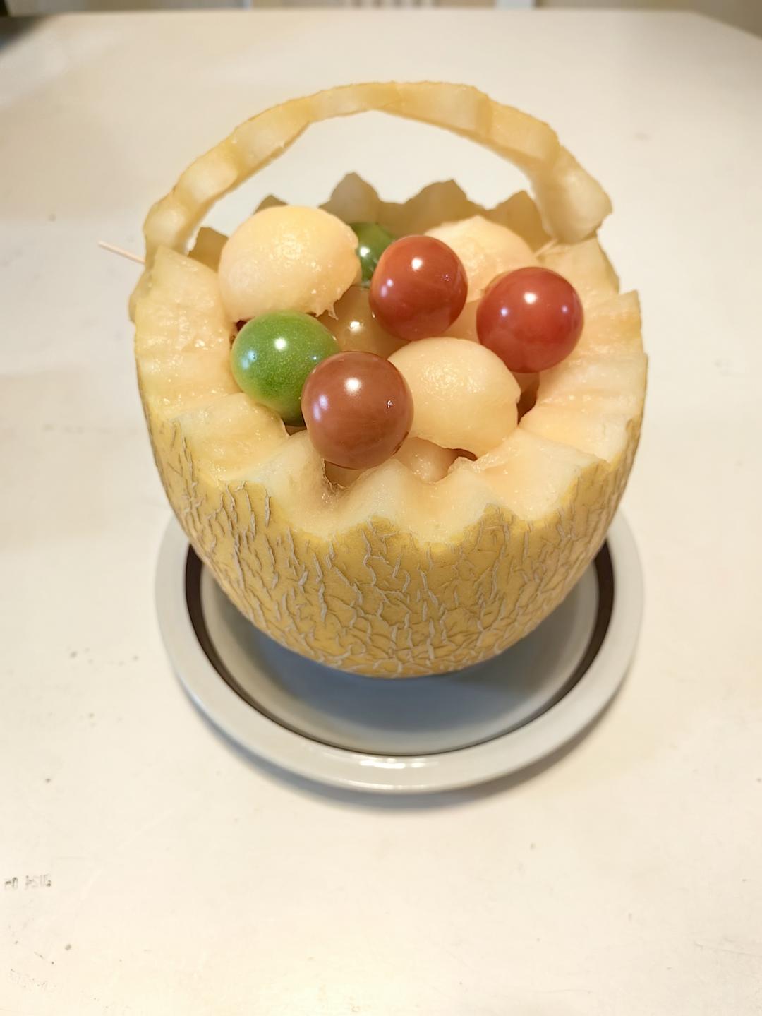 哈密瓜水果籃