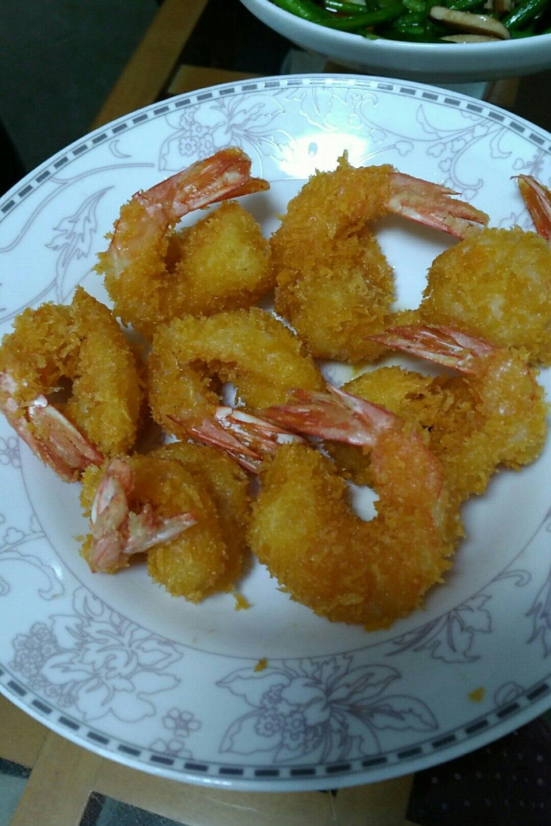 手机用户6472qs5k做的面包糠炸虾