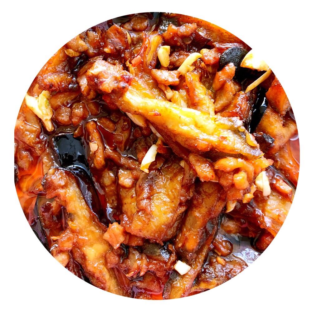 红烧肉沫茄子