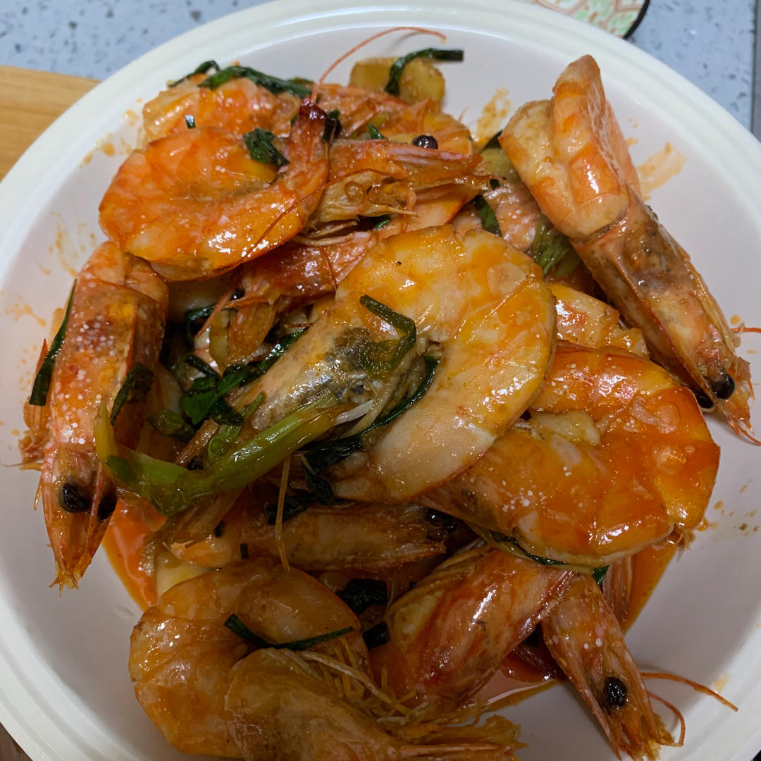 家常炒大虾