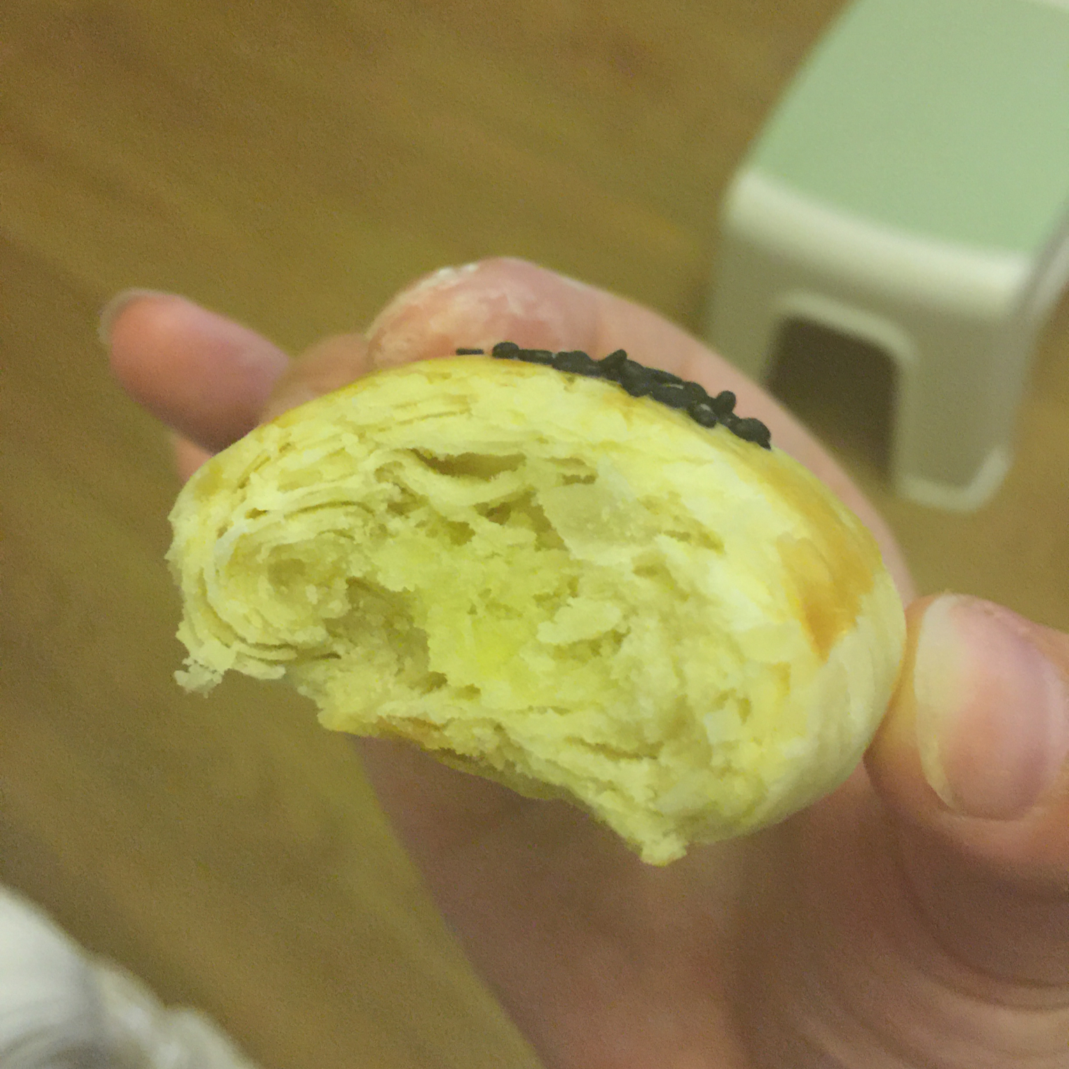 奶黄馅老婆饼（蛋糕店级）！