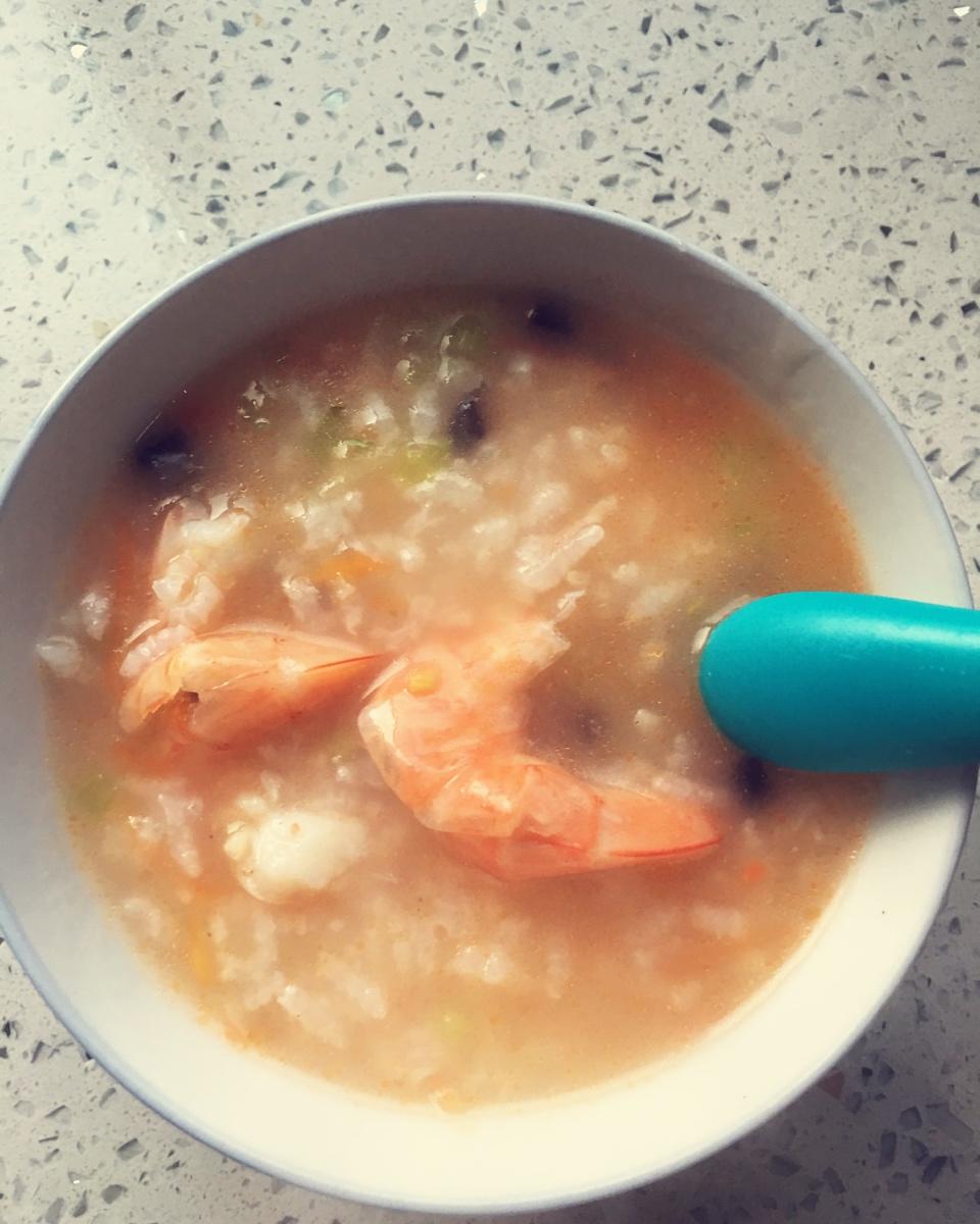 十五分钟快手之砂锅鲜虾粥(附5分钟电饭煲电压力锅更快捷方法)