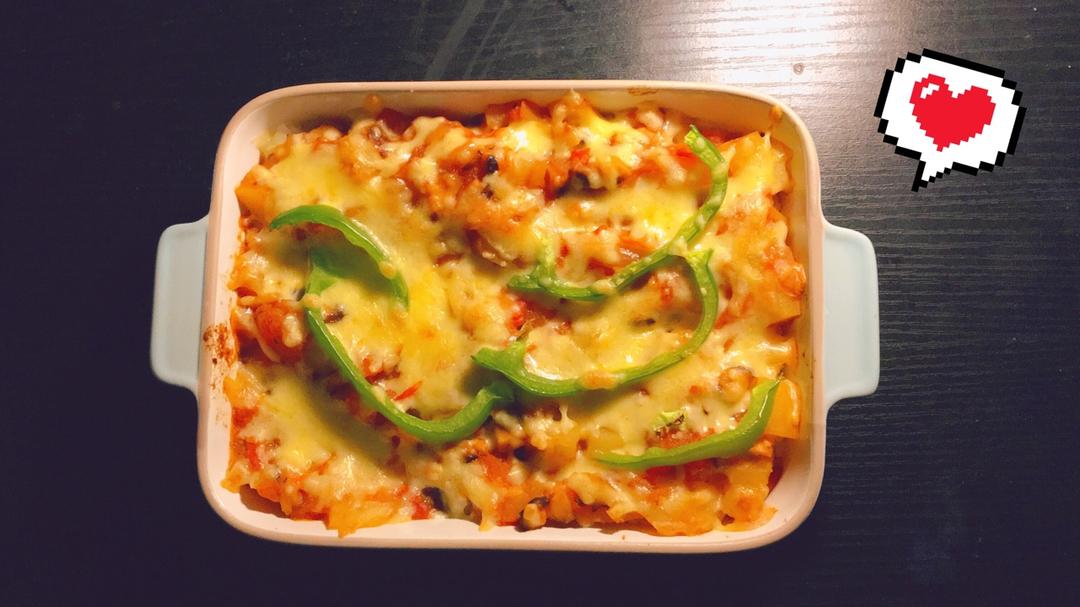 番茄鸡肉浓情焗饭【两人份】