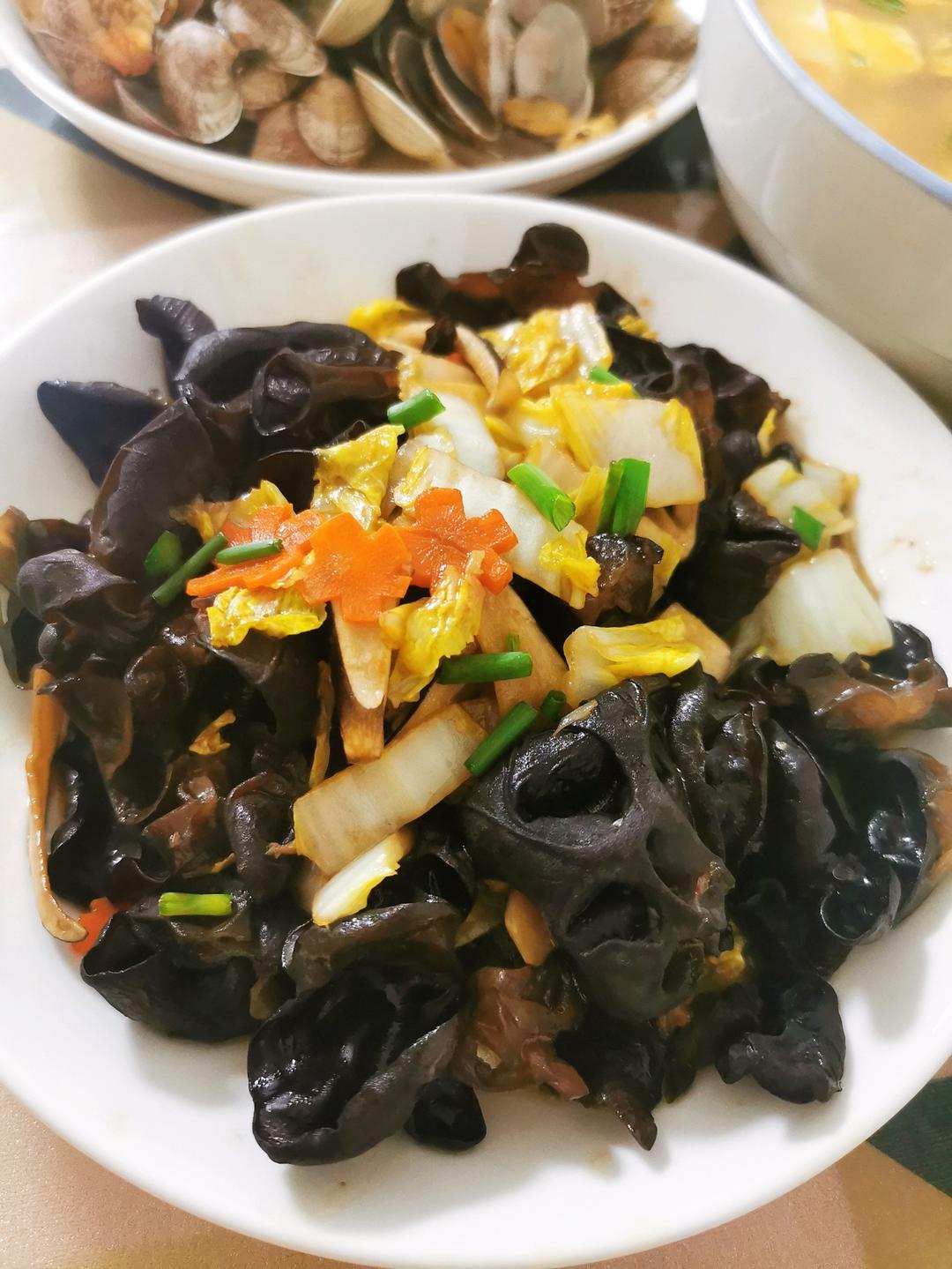 开胃下饭菜！醋溜白菜木耳