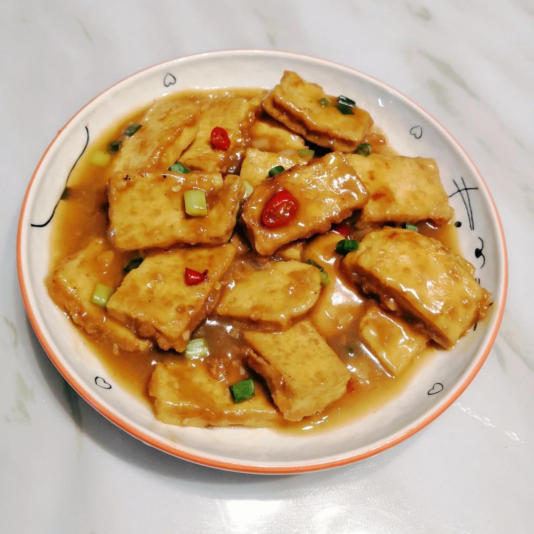 焖煎豆腐