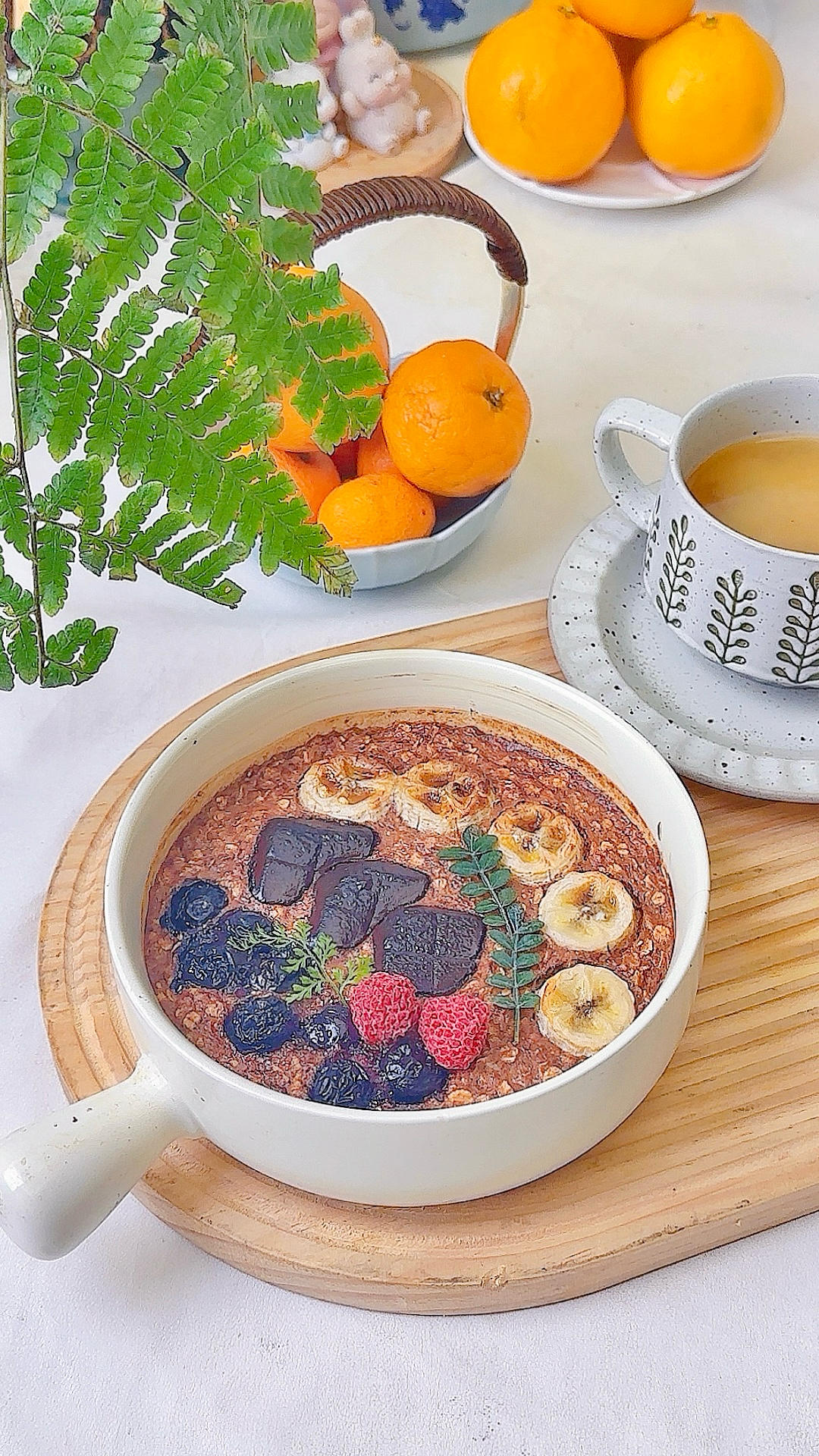 KO油腻神器‼️烤香蕉巧克力燕麦碗