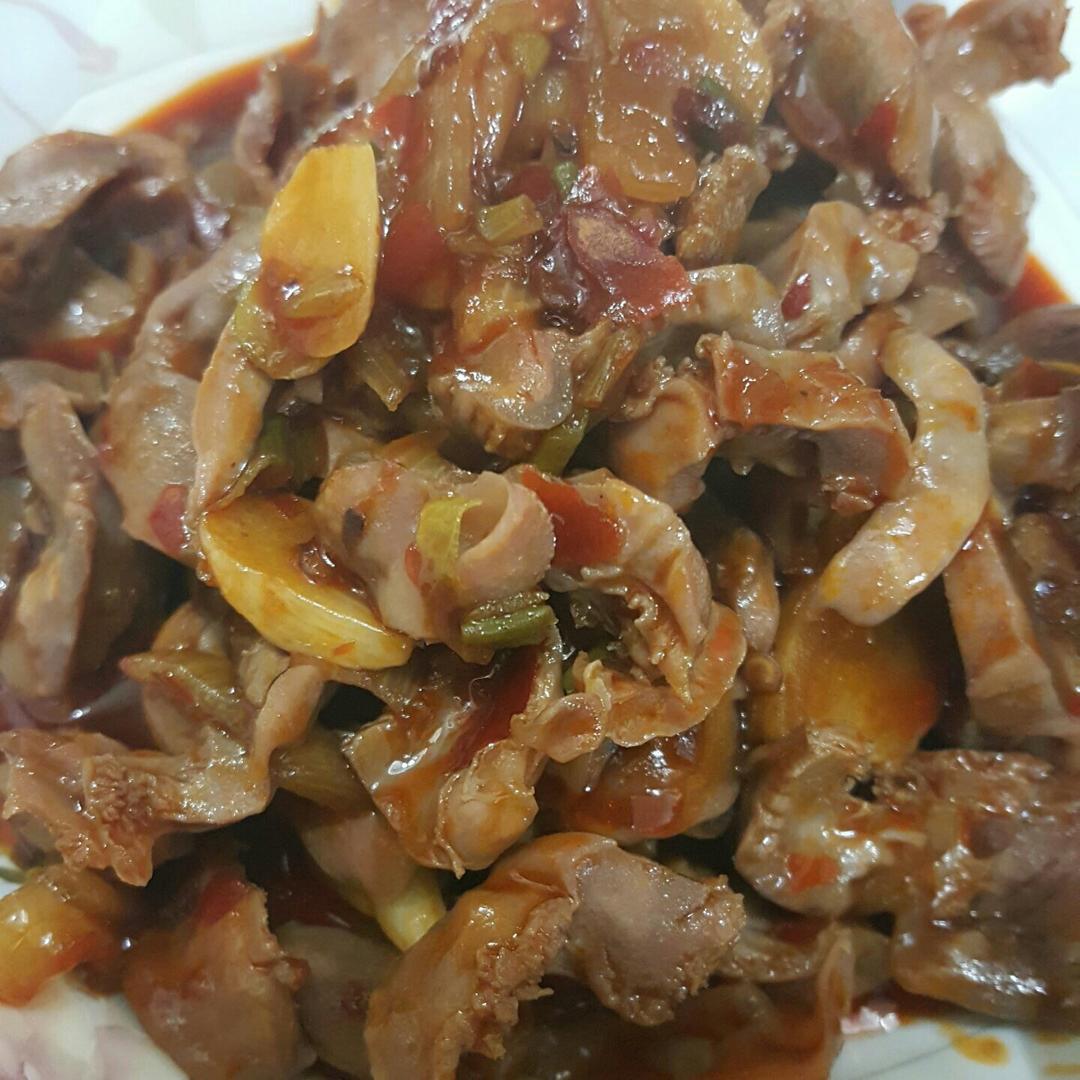 辣炒鸡胗