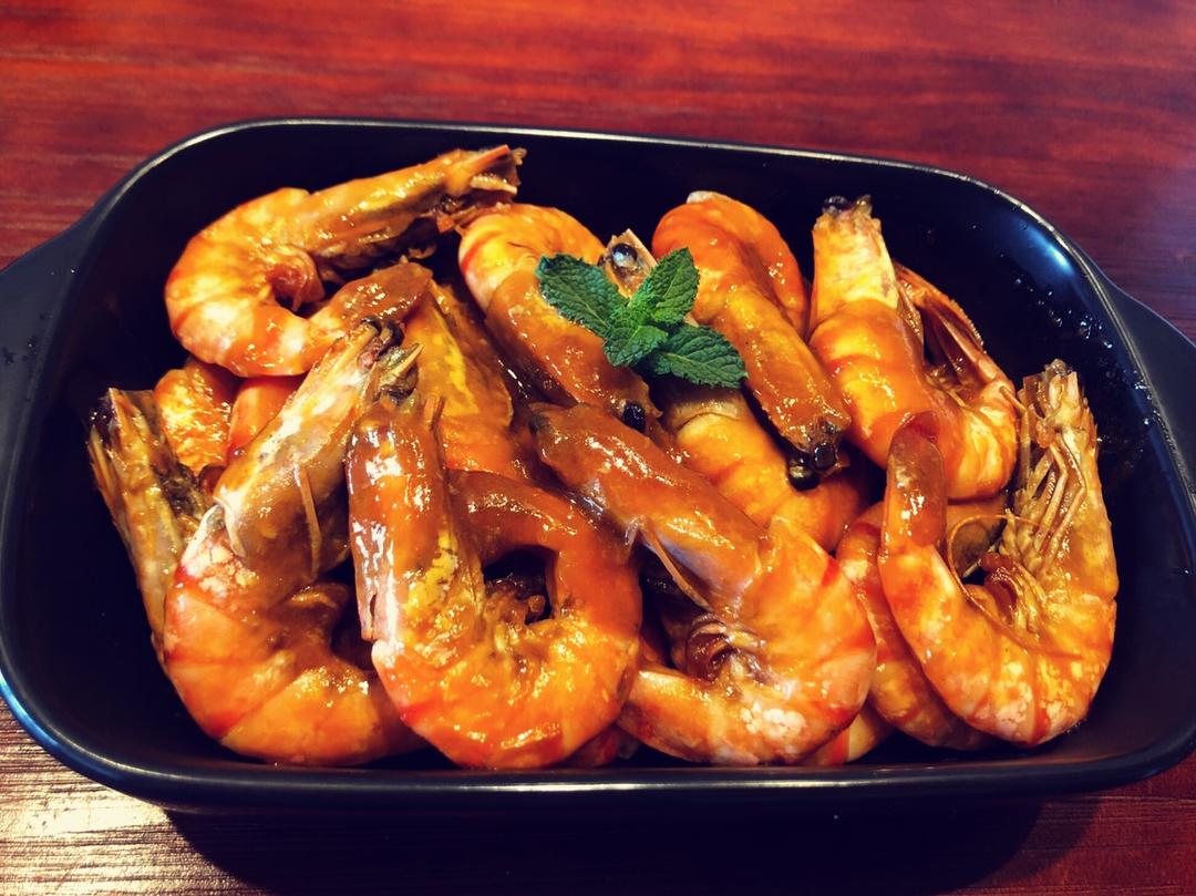 黄晓明茄汁大虾－中餐厅