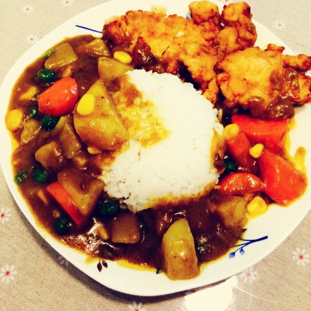 咖喱鸡排饭