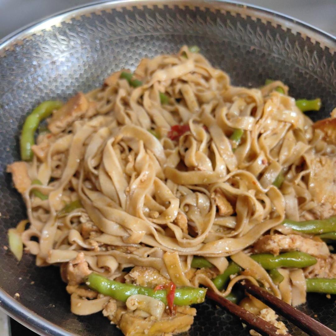 地道老北京扁豆焖面 豆角焖面 太好吃小心吃撑哦