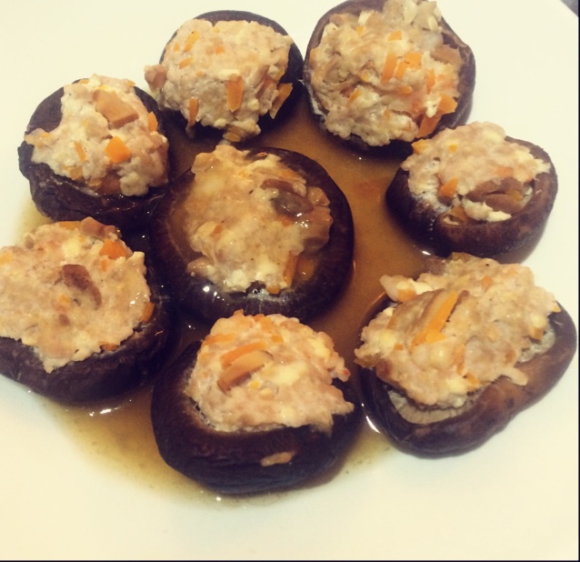 豆腐肉末酿香菇