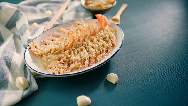 蒜蓉蒸虾的做法