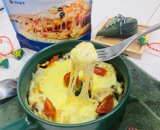 超简单的芝士焗粽子的做法