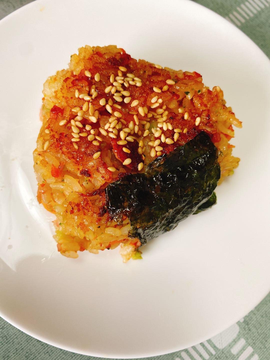 日式酱油烤饭团