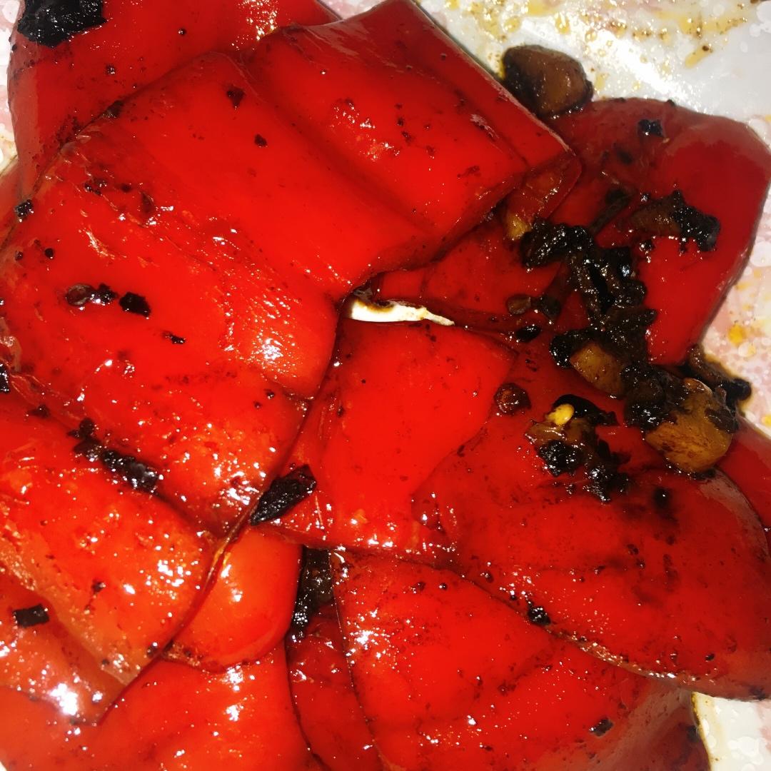 豆豉蒜香煎红椒