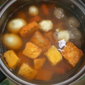自制鸡茸豆腐、关东煮的做法 步骤6