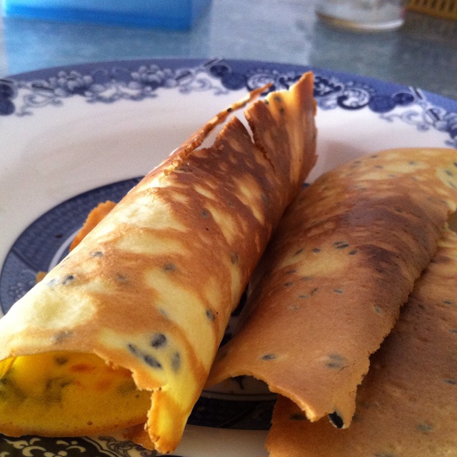 平底锅脆皮蛋卷