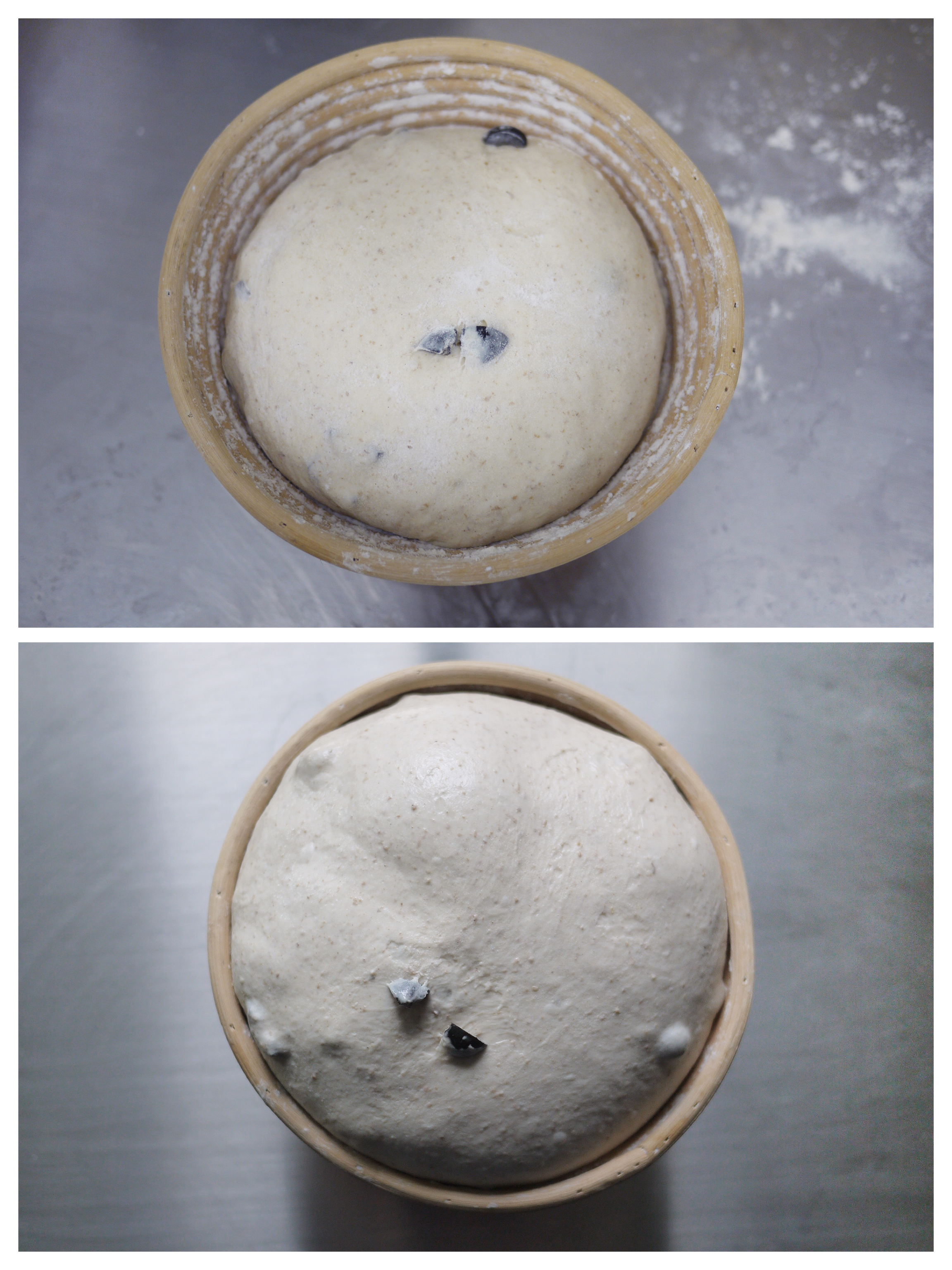 全麦山核桃橄榄欧包-Staub珐琅铸铁锅的做法 步骤7