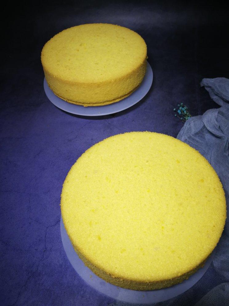 八寸戚风蛋糕（生日蛋糕坯）附六寸配单