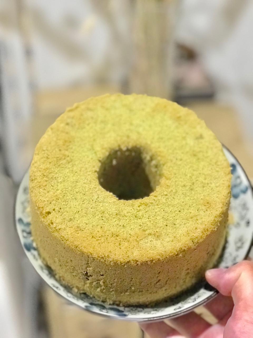抹茶红豆中空戚风