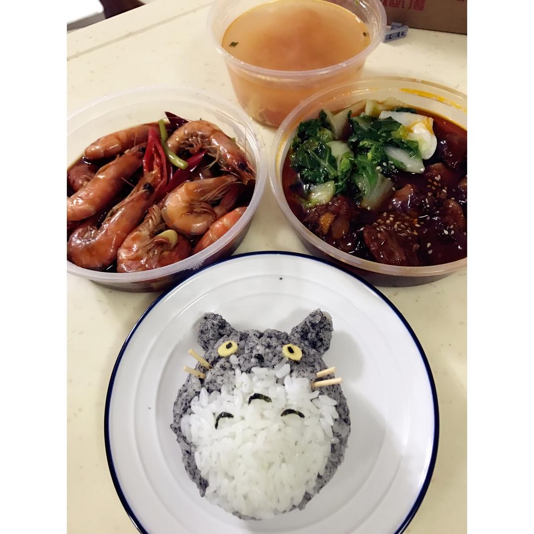 龙猫和煤球精灵饭团
