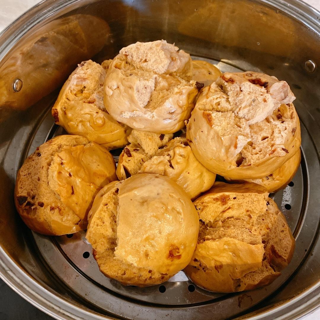 新手也能爆开花的老面红糖大枣开花馒头（泡打粉版or无泡打粉版）